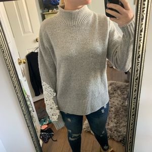 Grey turtle neck sweater